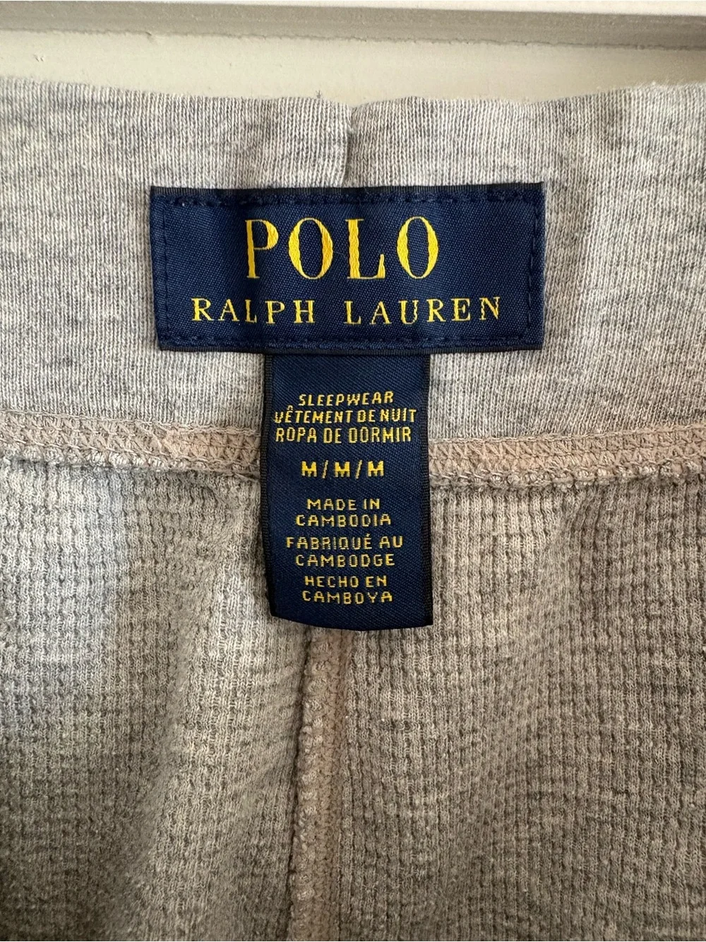 Polo by Ralph Lauren Gray Waffle-Knit Men’s Shorts